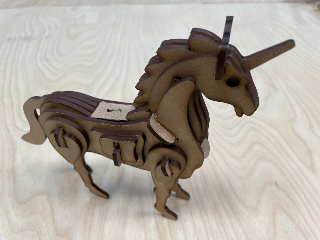 Einhorn aus dem Lasercutter